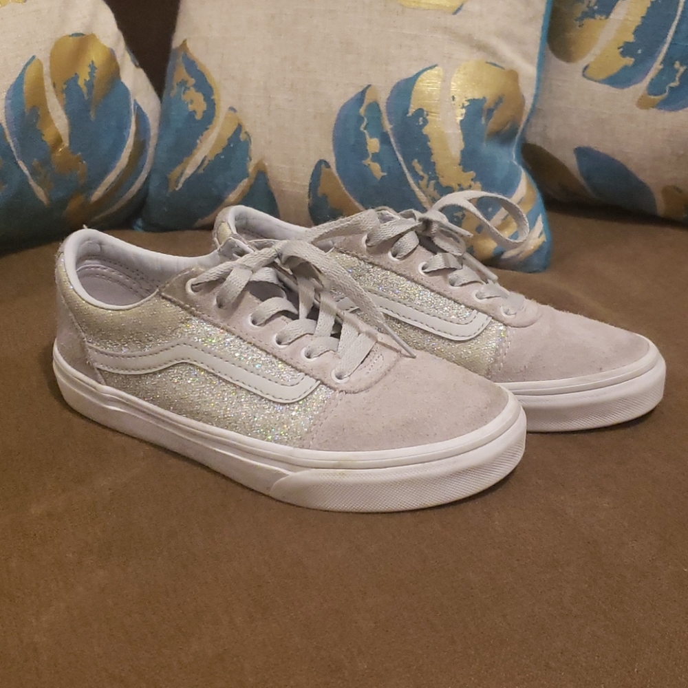 Vans Gray w/ Glitter Girls Shoes